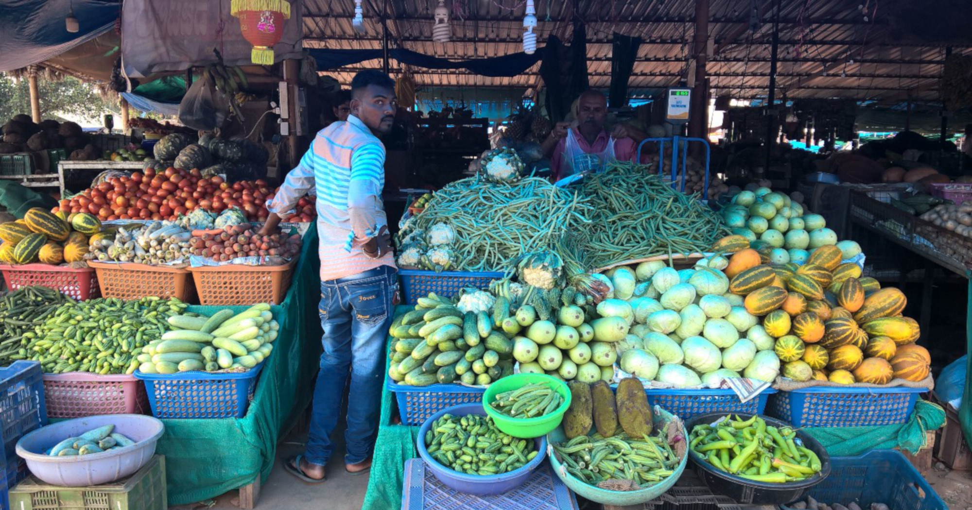 Рынок в Гоа (фрукты и овощи)