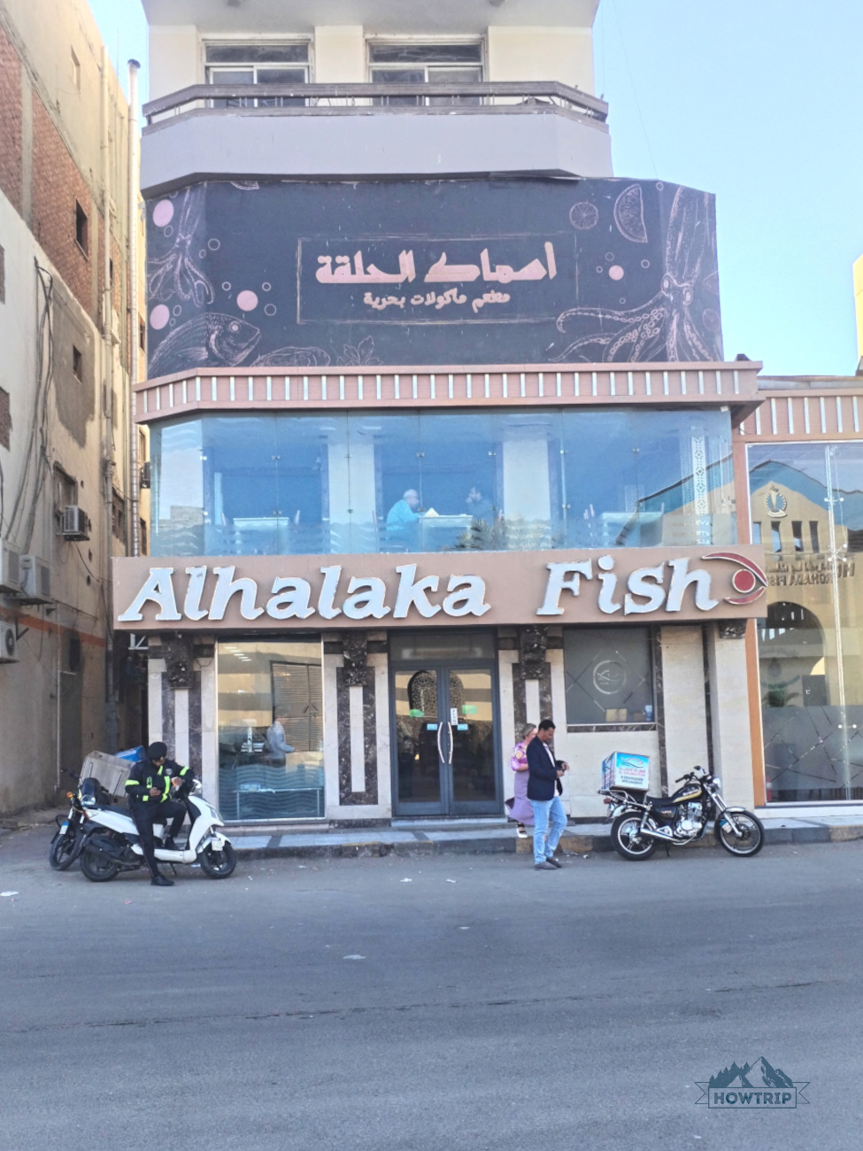 рыбный ресторан в Хургаде