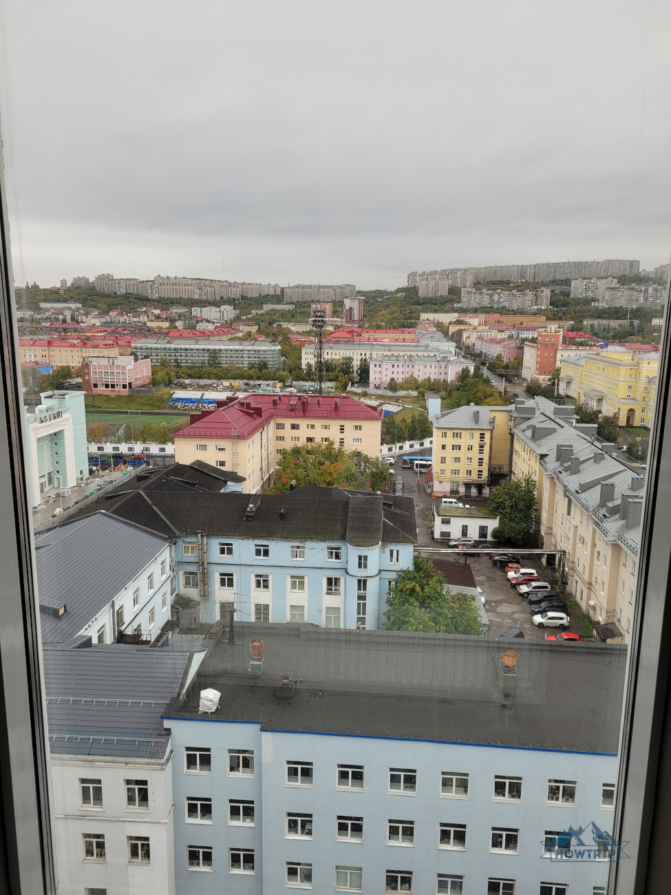 Азимут отель Мурманск вид из номера