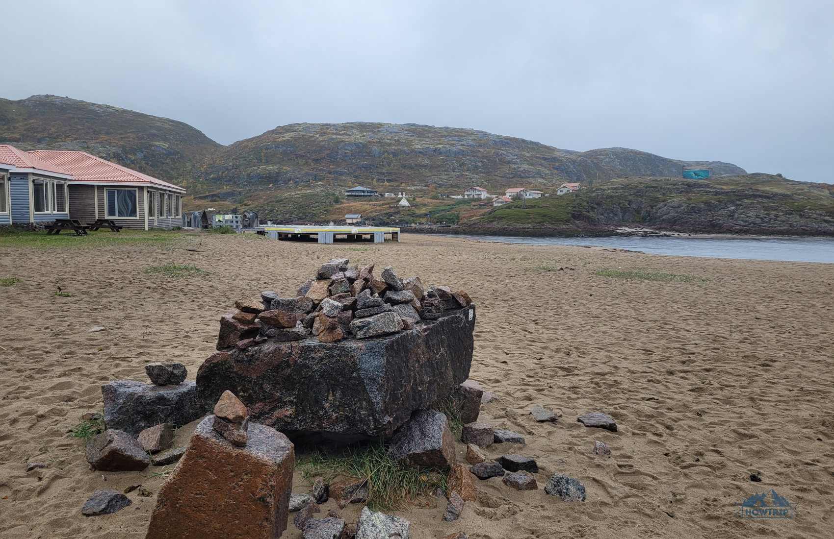 Место встречи на пляже в Териберке