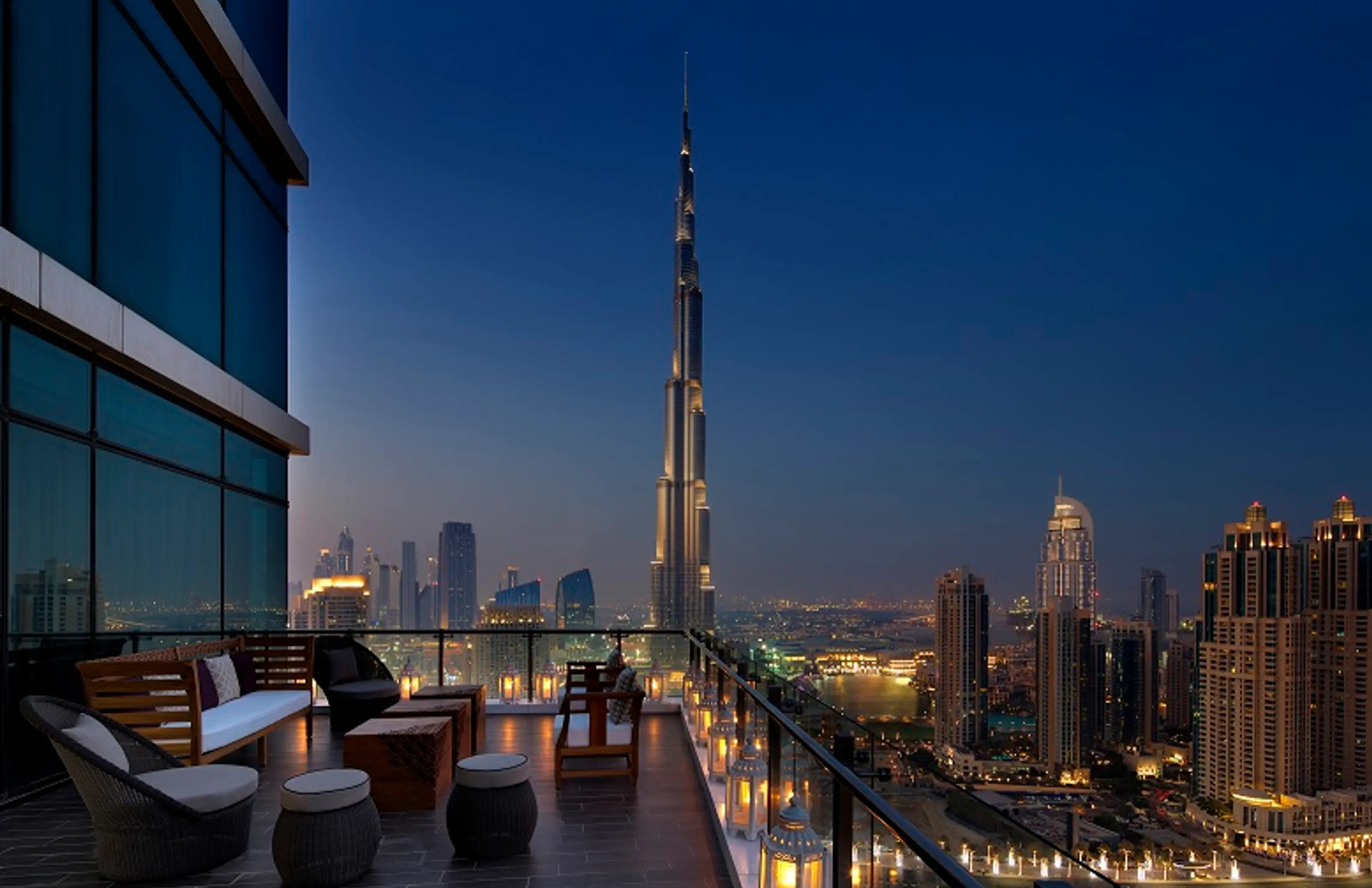 Taj Dubai вид на Дубаи