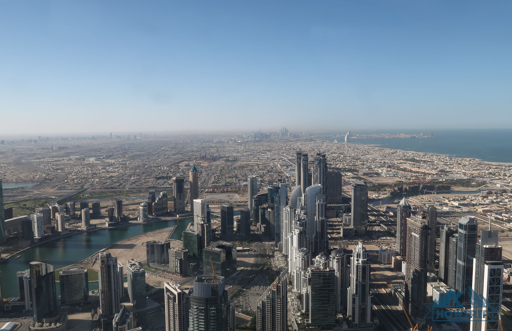 Вид с Бурдж Халифы на Дубай