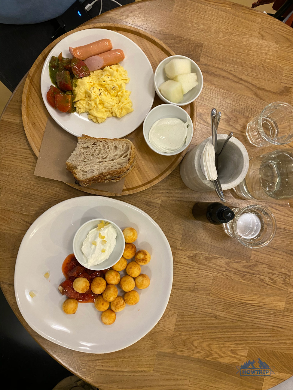 Завтрак в кафе в Питере