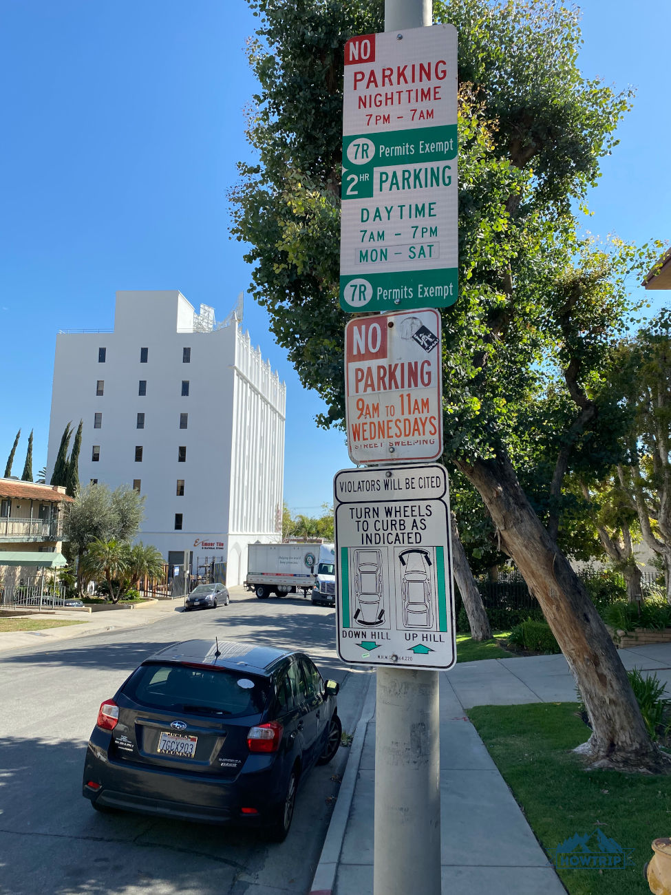 Знаки парковки в США резиденты