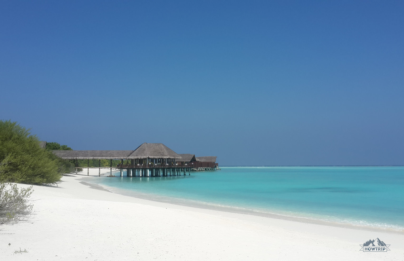 пляж атолла Мальдивы