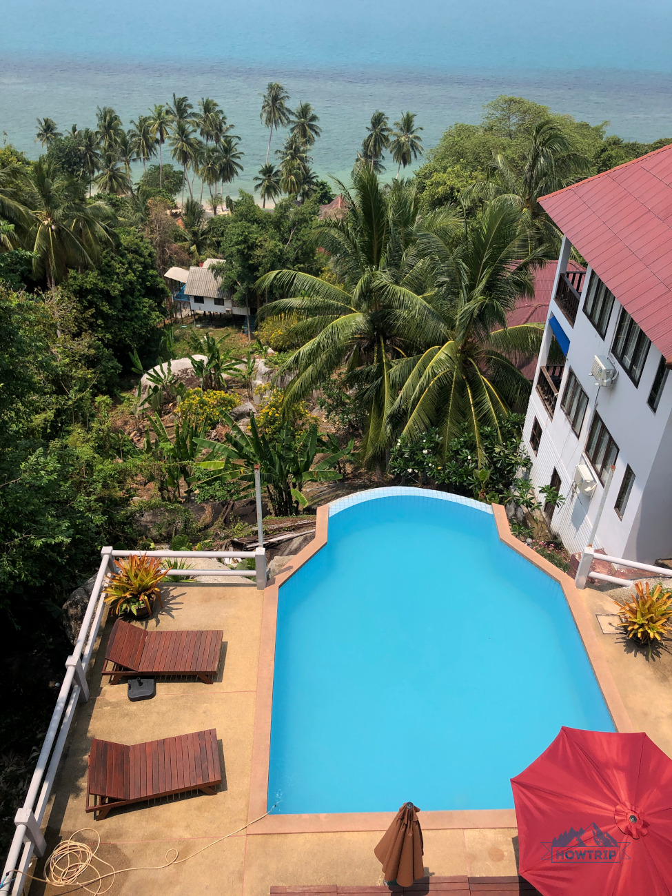 вид из отеля на Пхангане