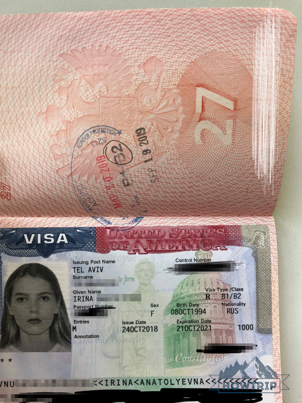 Американская виза на 3 года