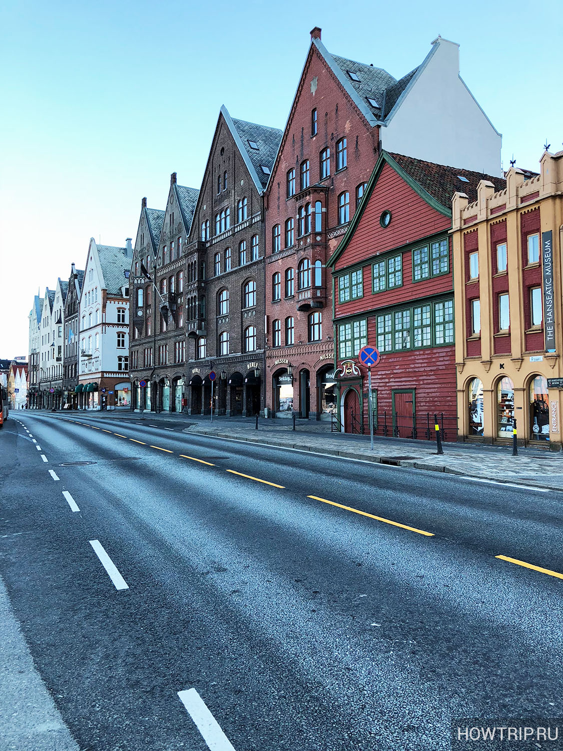Улица Бергена, Норвегия (наша поездка)