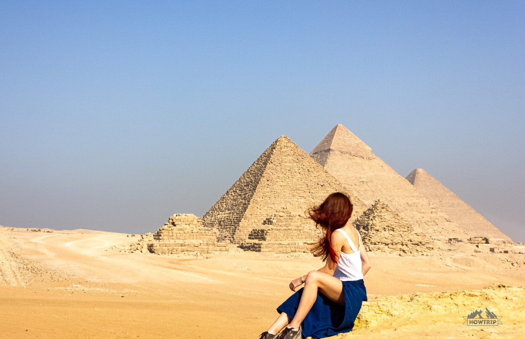 Вид пирамиды в Египте