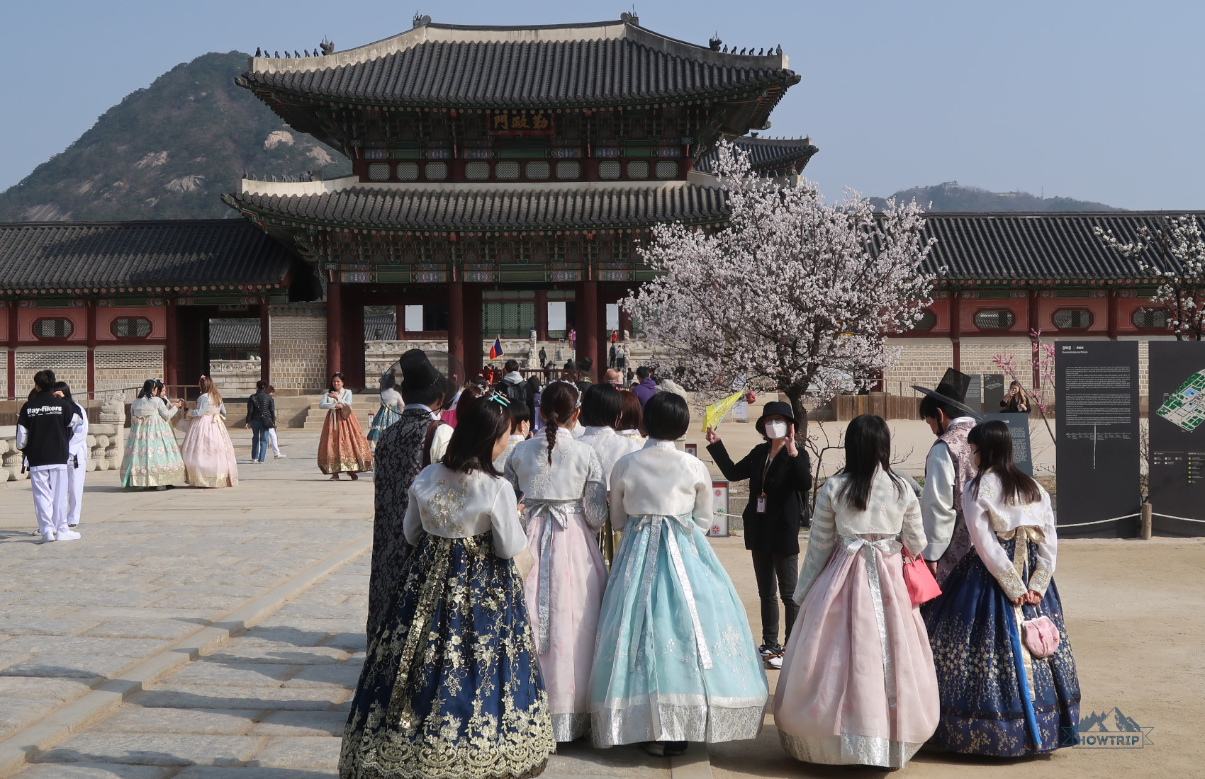 Генбокгун - дворцовый комплекс в Сеуле и цветение сакуры