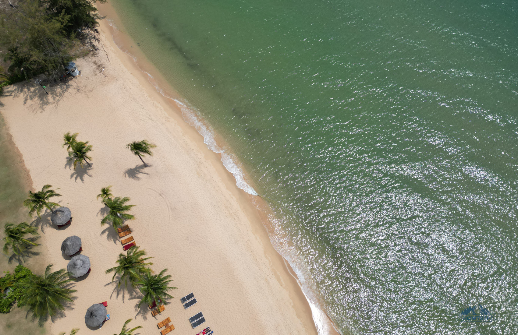 Пляж во Вьетнаме с дрона
