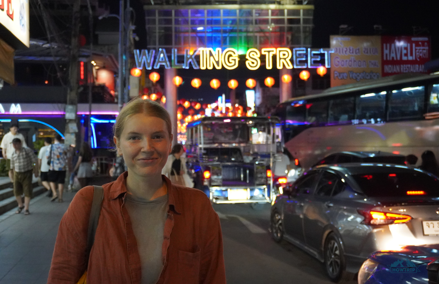 Walking street Паттайя знак начало улицы