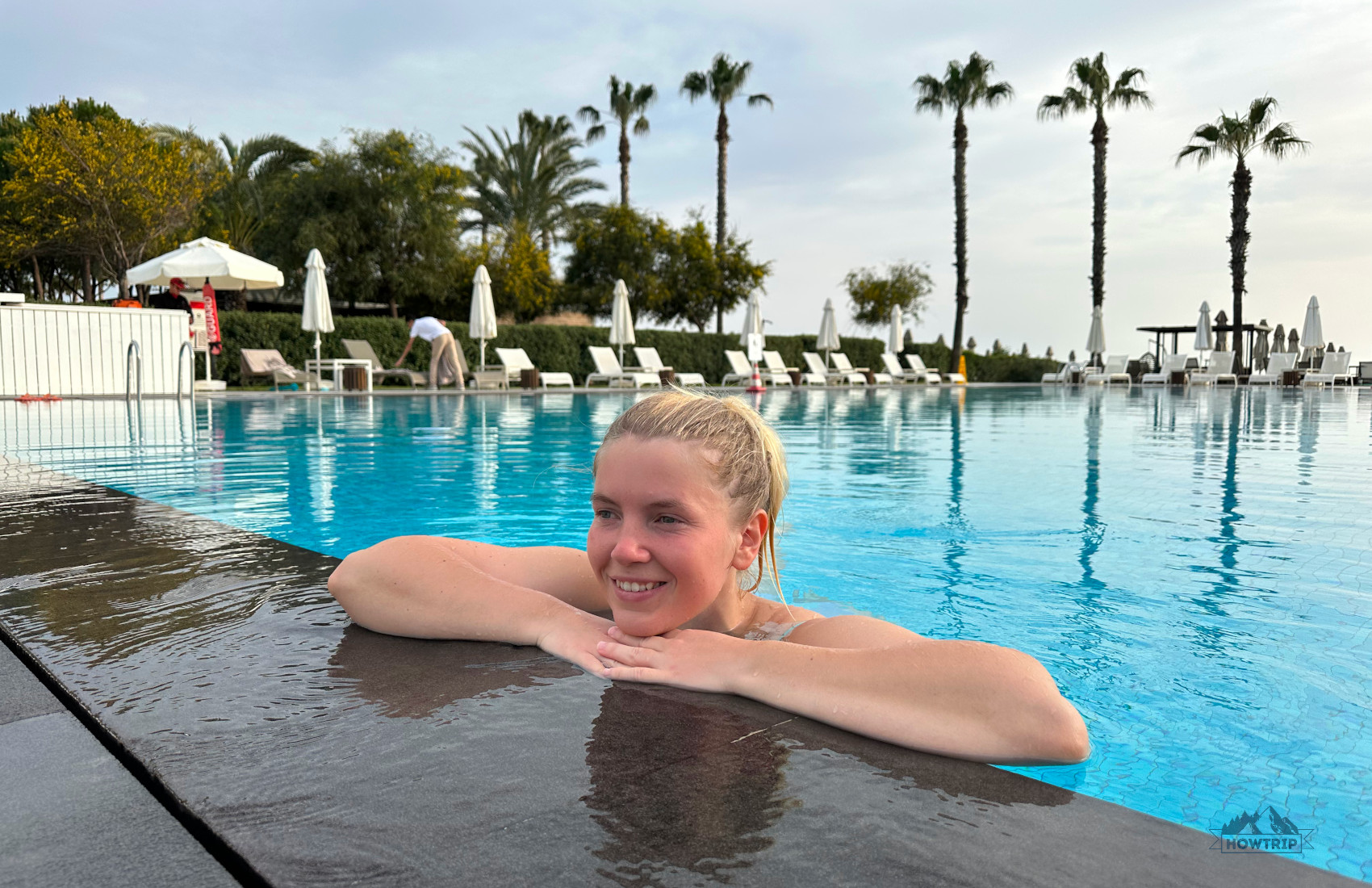 я в подогреваемом бассейне Voyage Belek