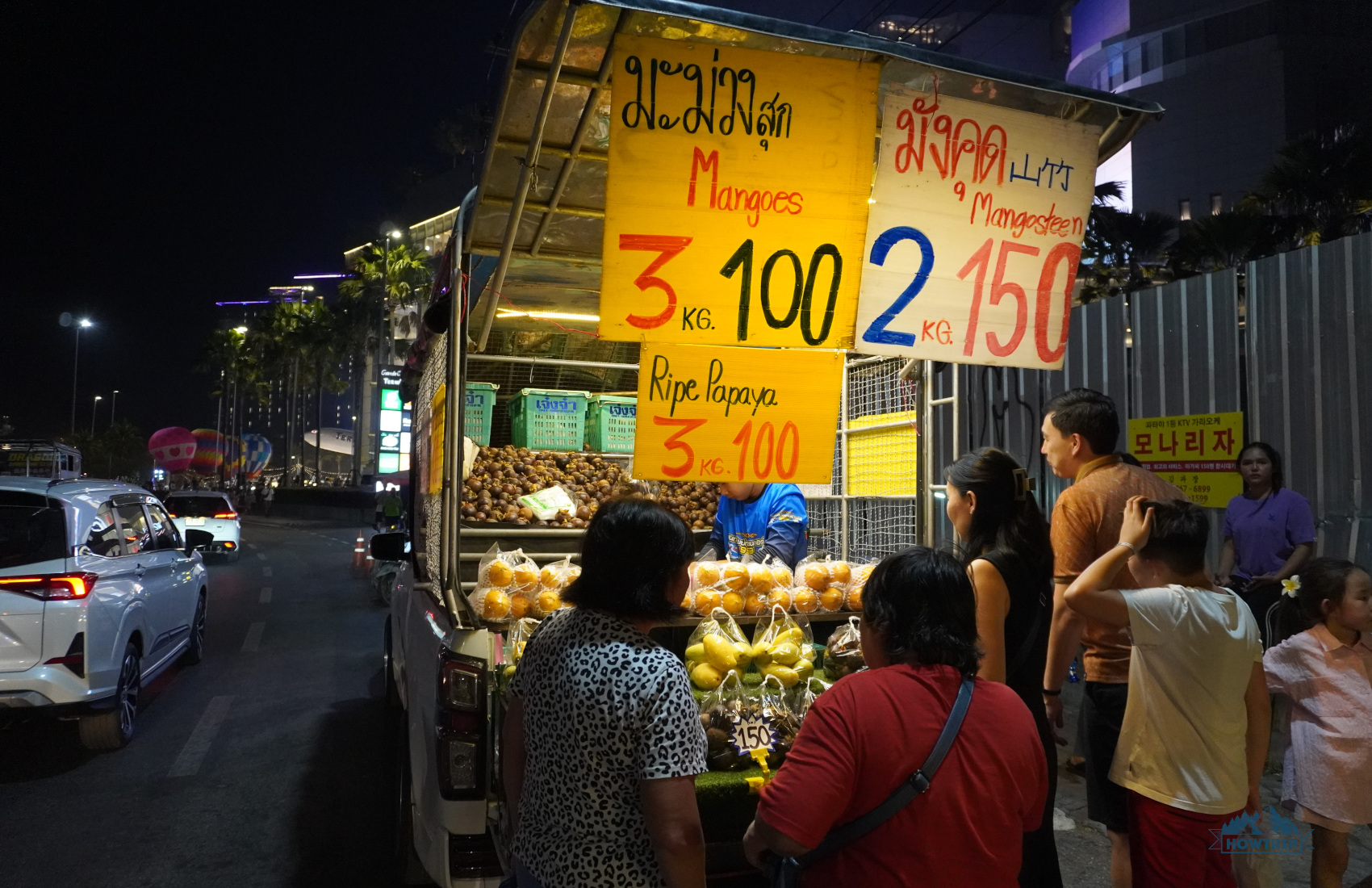 Ночные рынки Паттайи и цены на фрукты Ночные рынки Паттайи и цены на фрукты