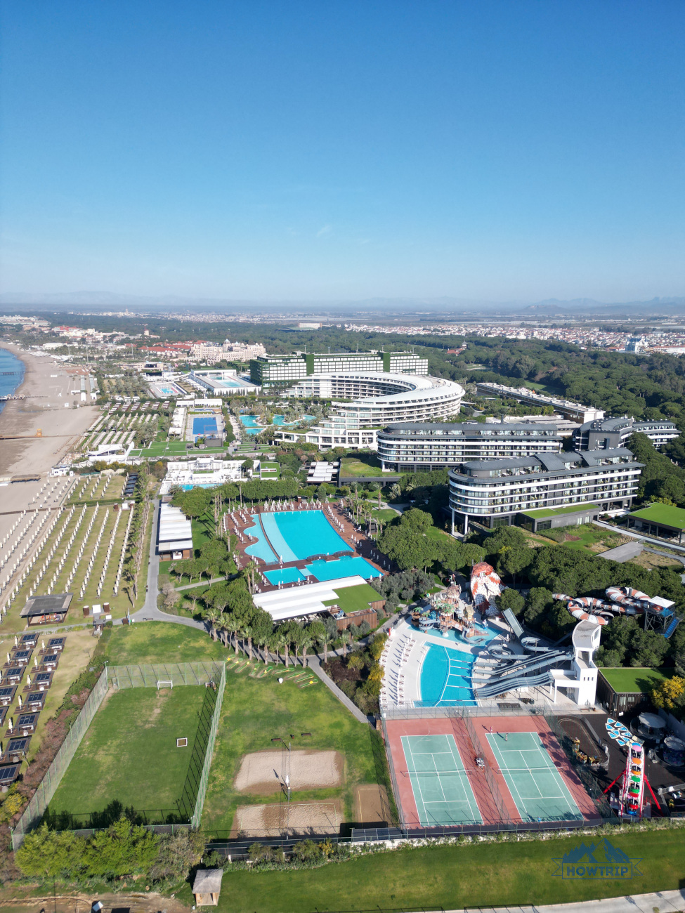 Отель Voyage Белек кадры с дрона Отель Voyage Белек кадры с дрона