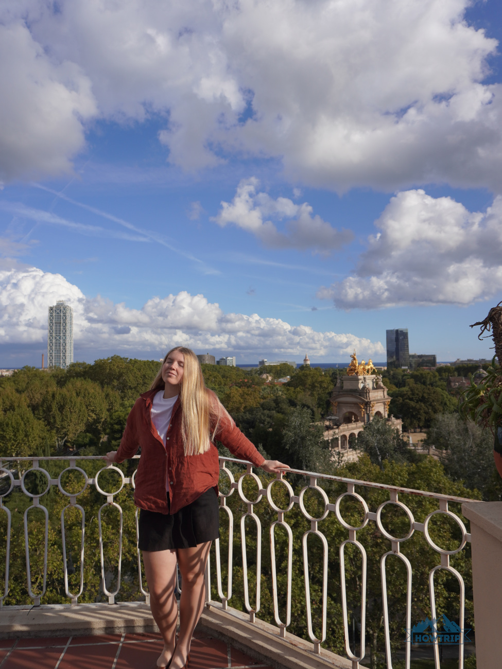 квартира в Барселона и вид с балкона