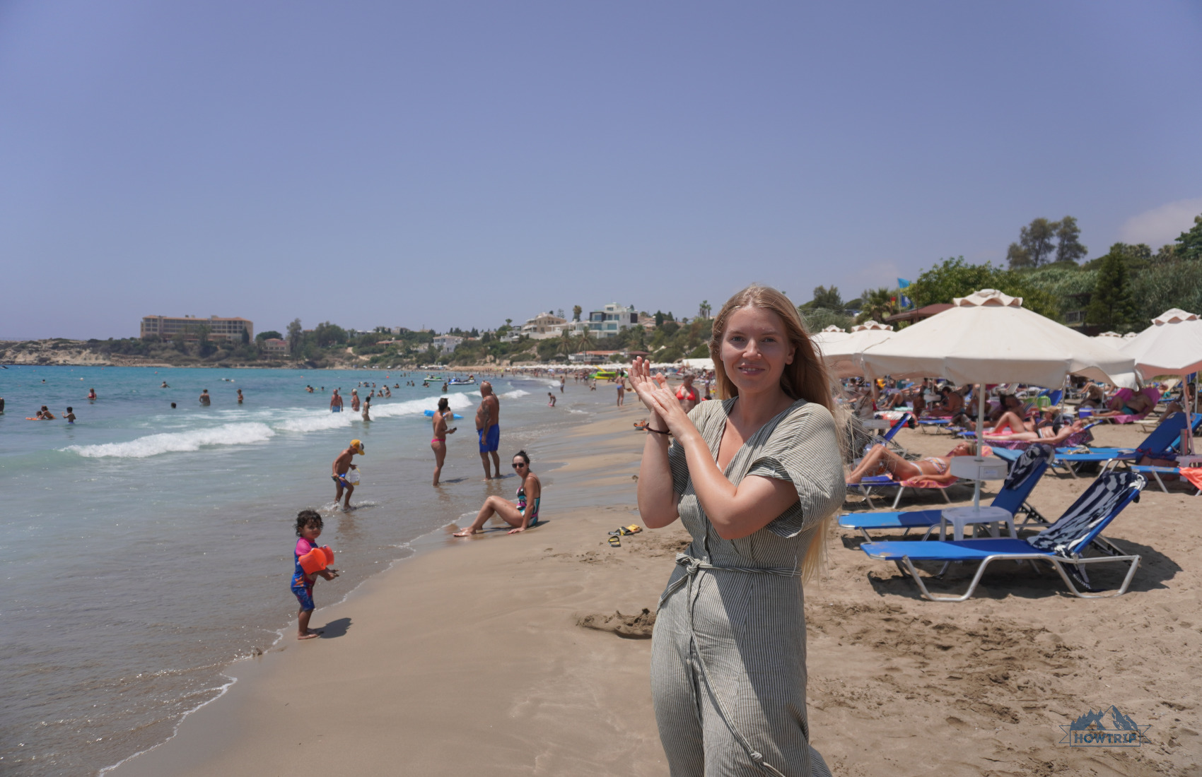 пляж на Кипре