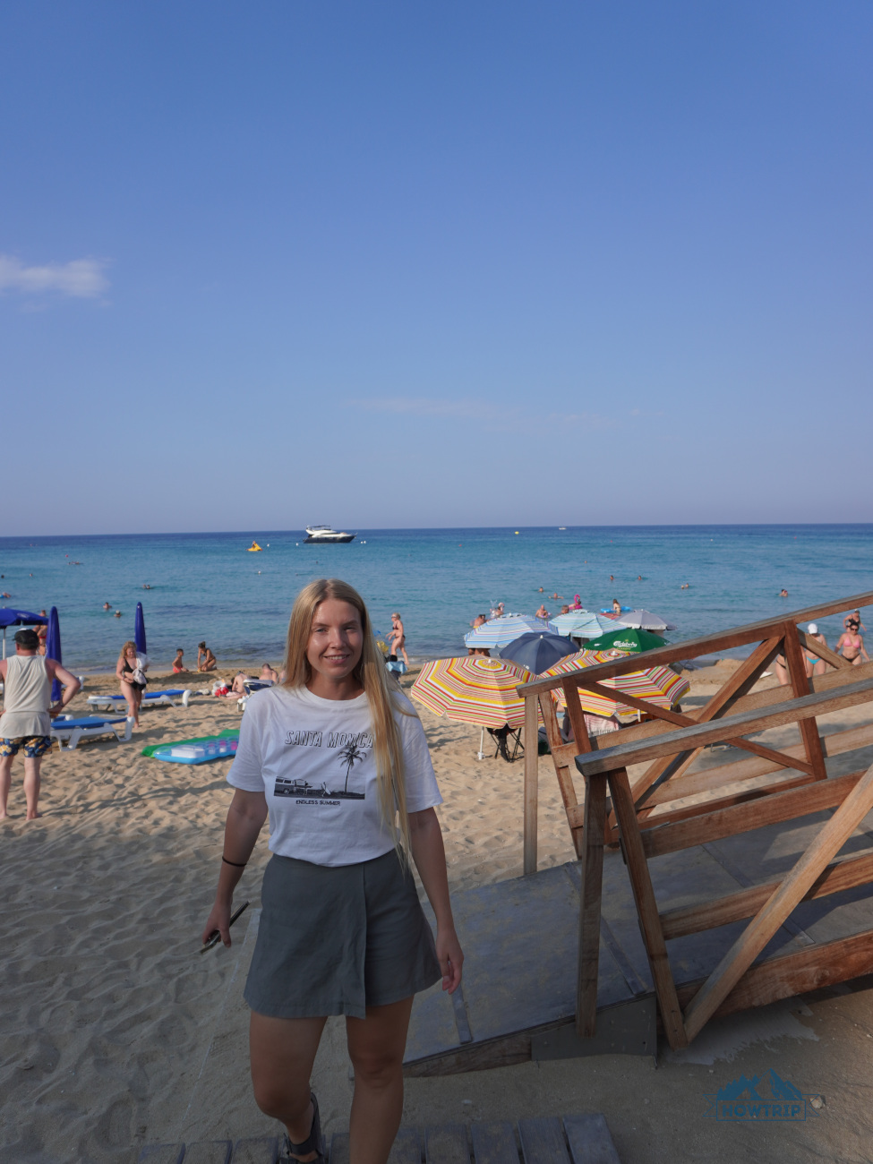 пляж на Кипре и я