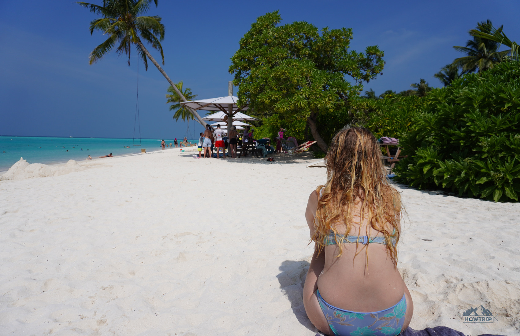 пляж на Мальдивах